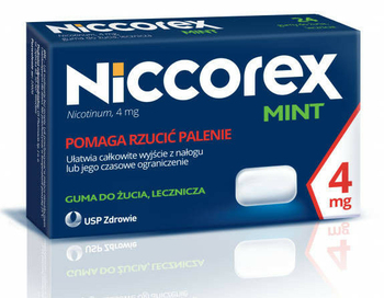 NICCOREX Mint 4mg x 24 gumy do żucia