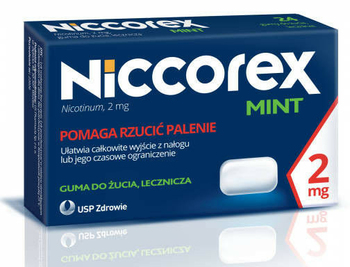 NICCOREX Mint 2mg x 24 gumy do żucia